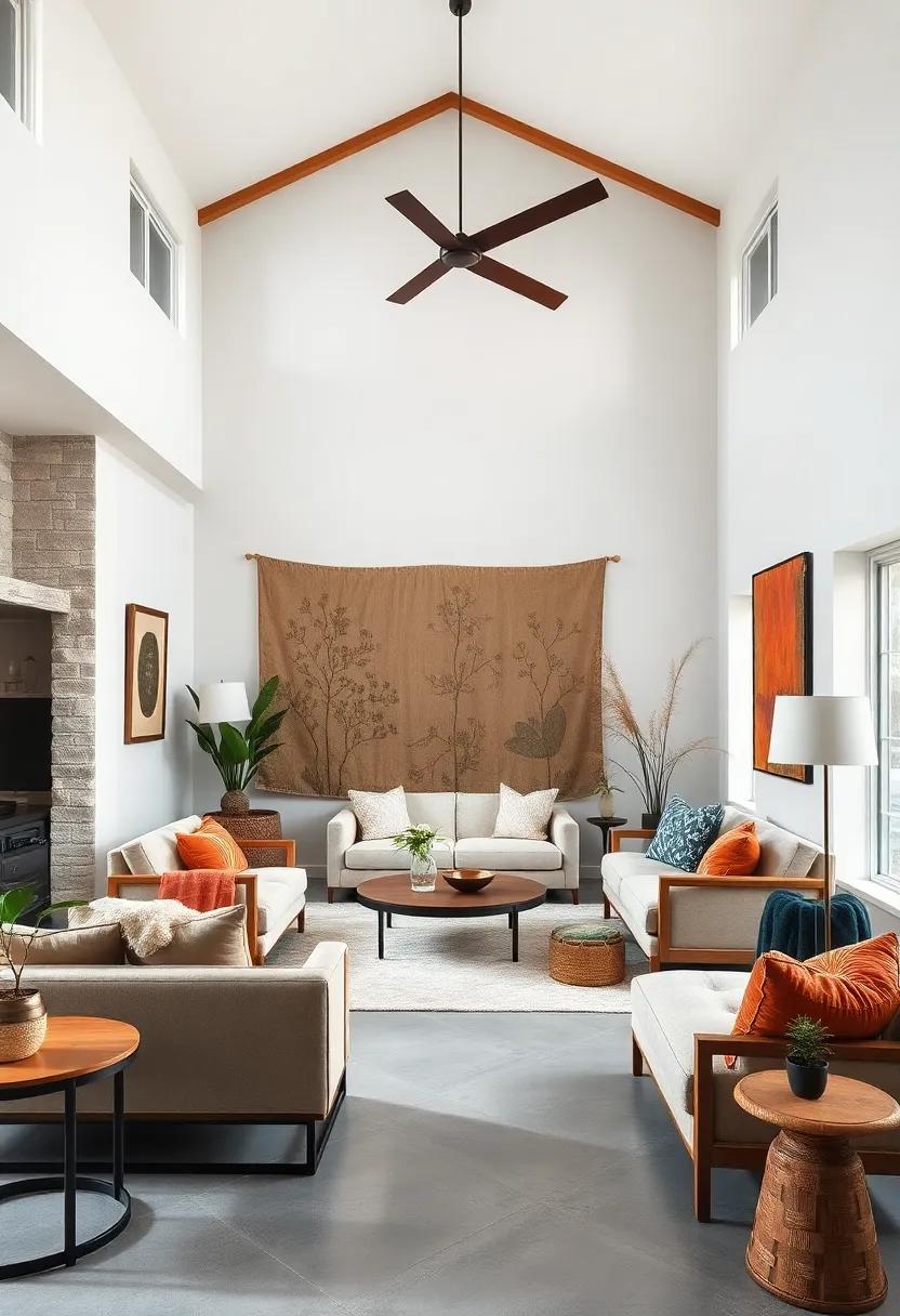 Play with scale by introducing a⁢ large-scale traditional piece,⁤ like a vintage tapestry, in ‍a room focused on minimalism