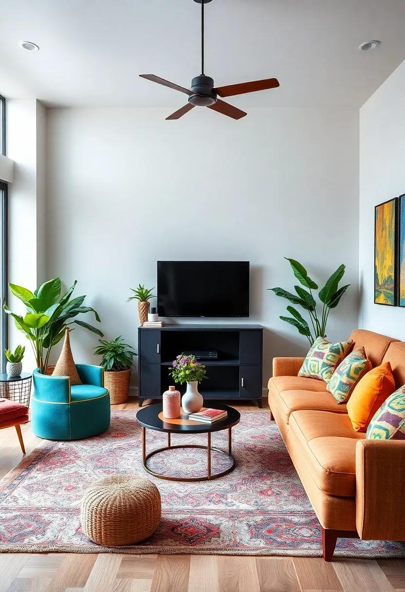 Celebrating Cultural ⁢Fusion ⁤Through Colorful ⁣Accents‌ in Your Living Room