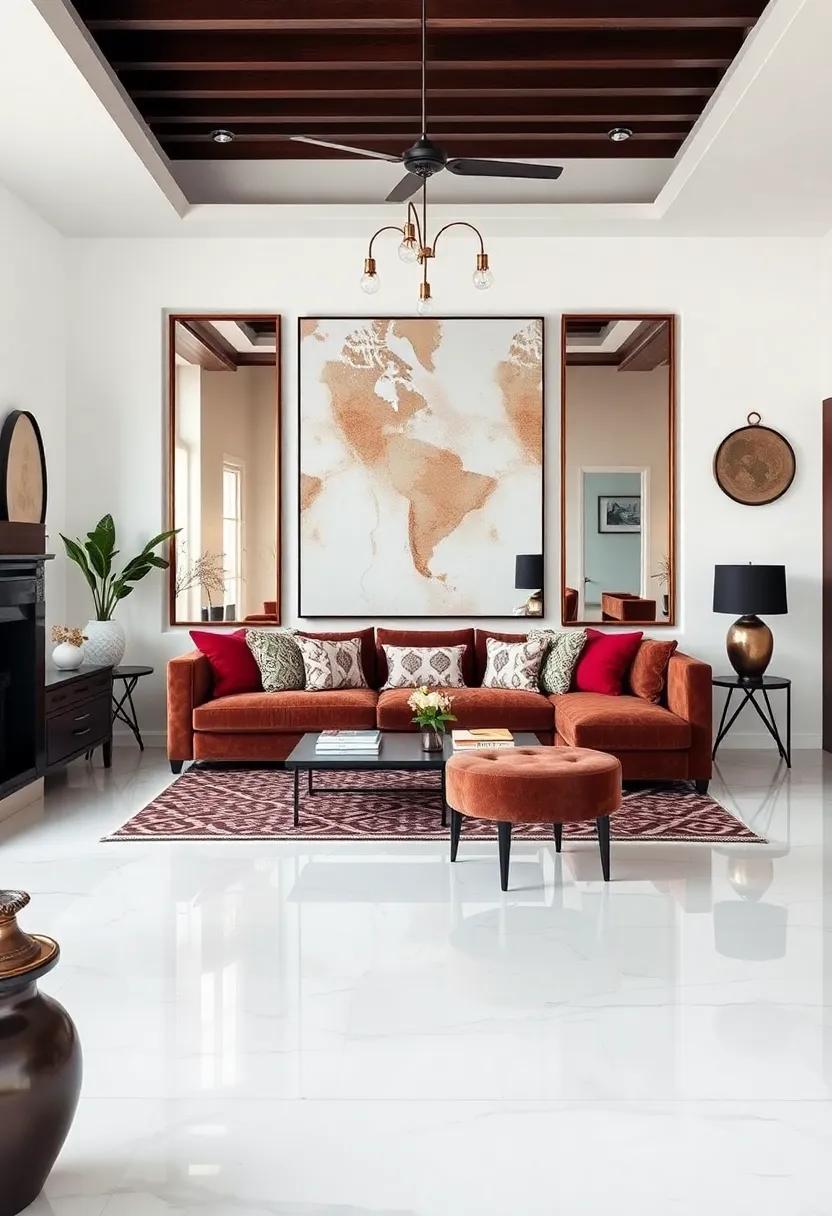 Using Mirrors and Reflective Surfaces​ to Enhance Global Themes