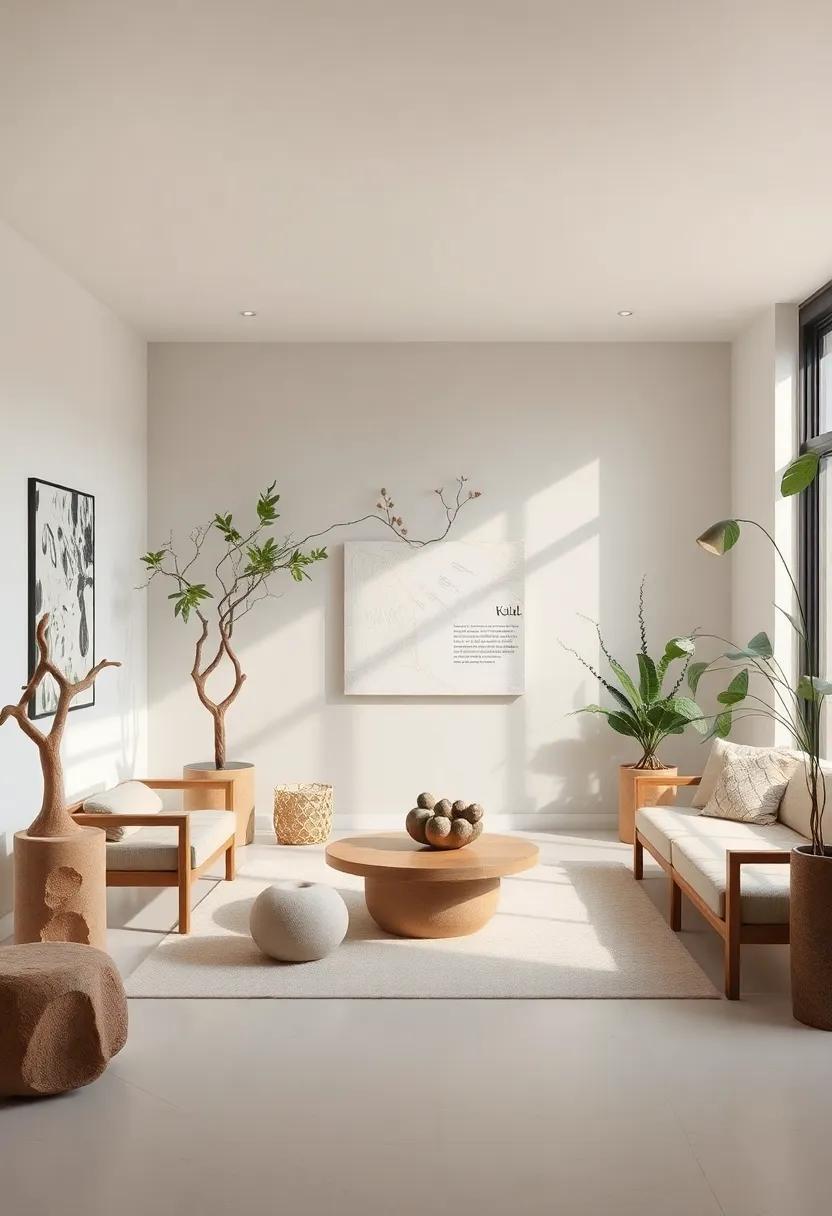 Natural Elements: Integrating Organic Sculptures into Eclectic Designs