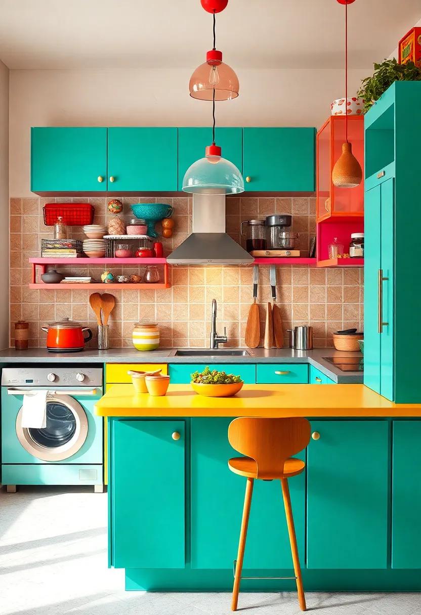 Kooky ‌Kitchen:⁢ Explore an unexpectedly​ vibrant kitchen filled with quirky gadgets,⁣ colorful⁤ cabinetry, and unique decor that ‌invites culinary creativity