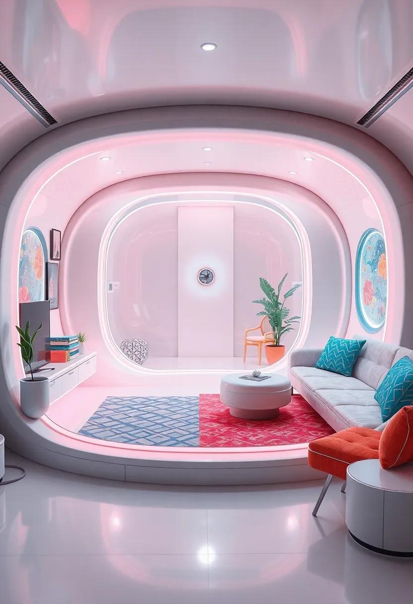 Futuristic Living Pod: ​step‌ into a sci-fi-inspired home with sleek, minimalist ‌design and high-tech features that make you feel like you've entered ‍another dimension