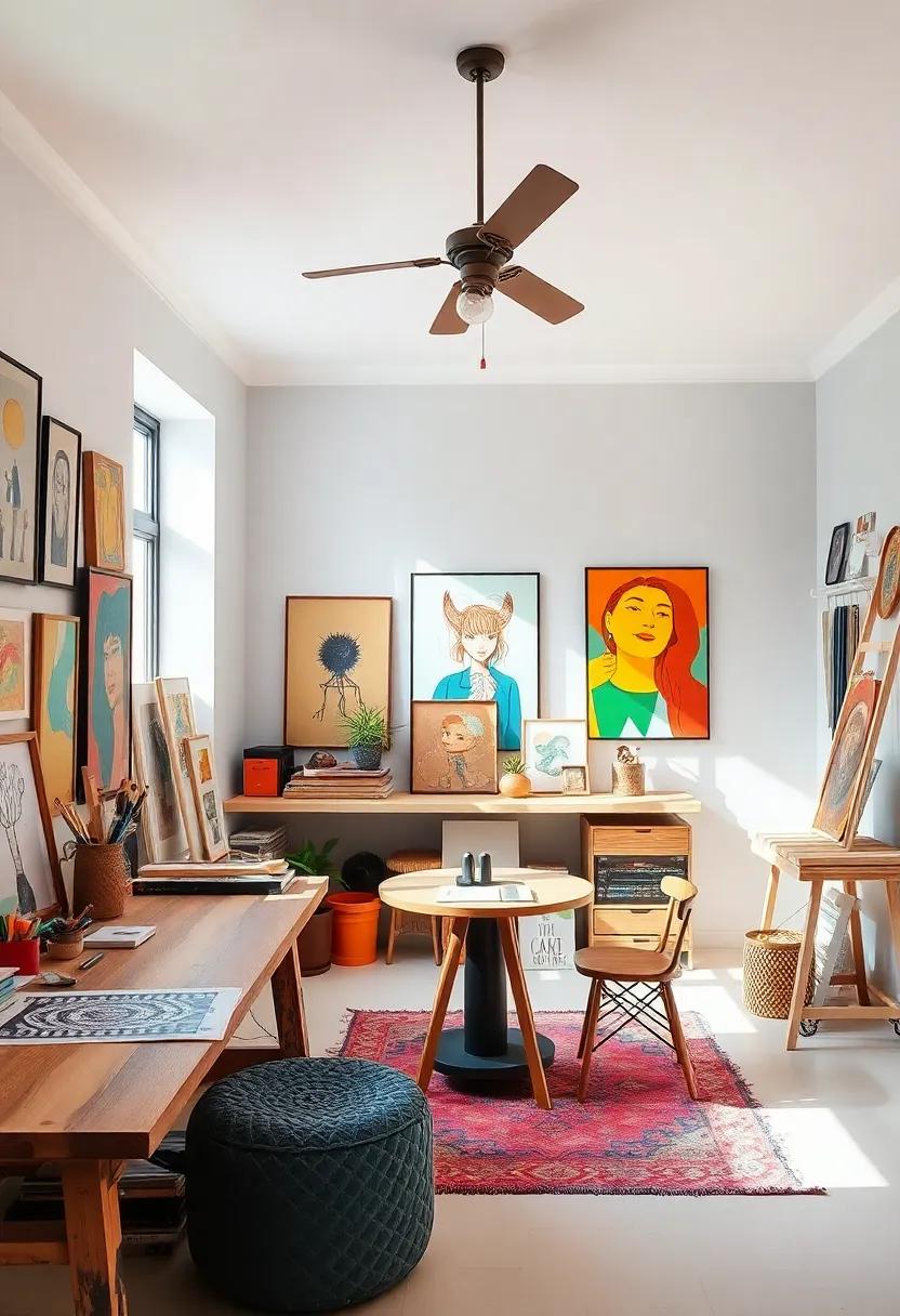 Artistic Workshop Home:‍ Visit a house that celebrates creativity,featuring a dedicated space for art-making surrounded⁢ by‍ inspiring artwork