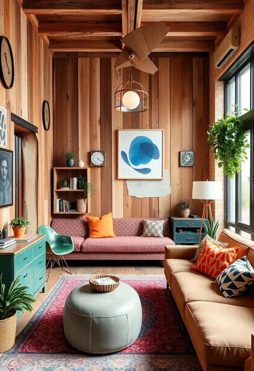Upcycled Wonderland: Explore a⁤ home ⁤fashioned ​entirely⁤ from reclaimed ⁢materials that tell a story, merging sustainability with chic aesthetics