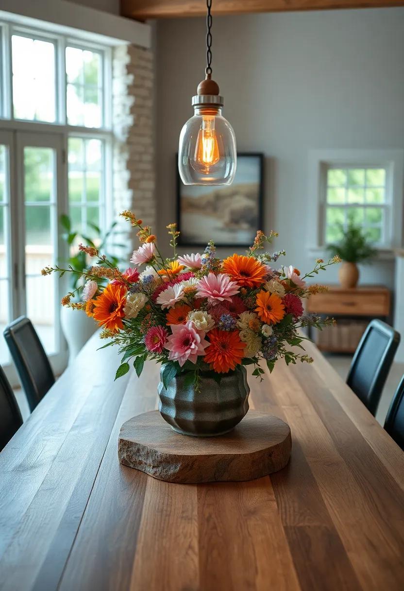 Craft a Welcoming Centerpiece Using Fresh Florals and Rustic Containers
