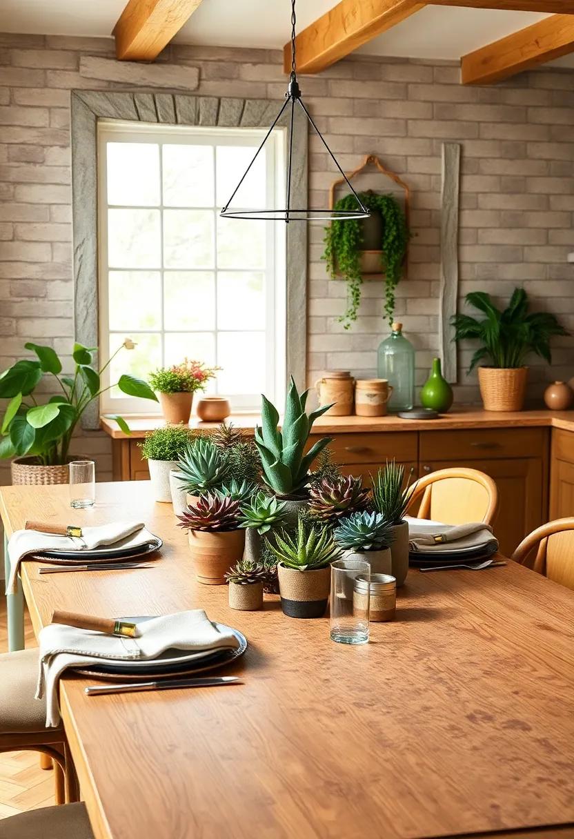 Bring Nature Indoors: Using Succulents and Potted ⁢Plants to Brighten Your Table