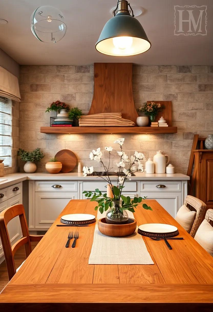 Create a Cozy Atmosphere with Ambient Lighting Above Your Kitchen Table