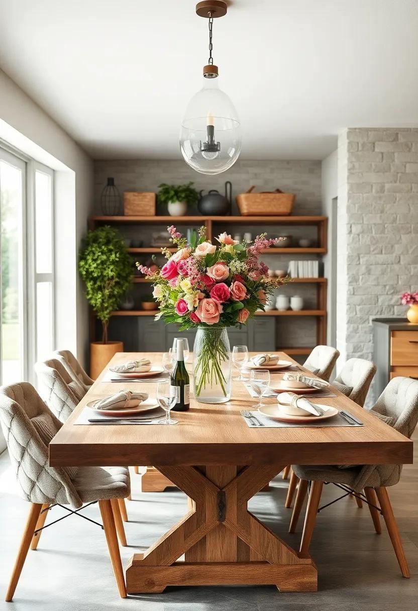 Transform Your Farmhouse Kitchen‌ Table with Fresh floral Centerpieces for a Charming Look