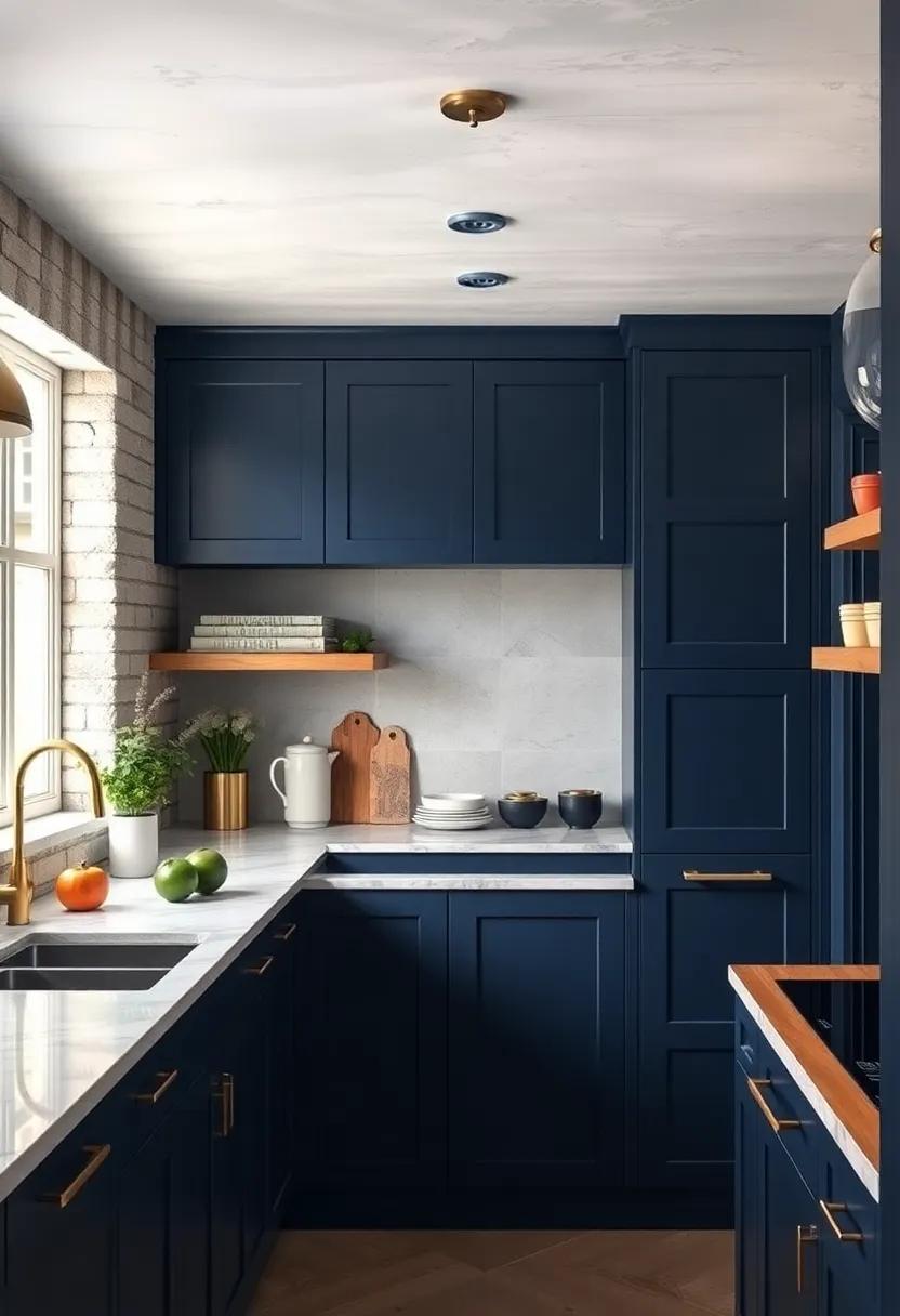 Bold Navy: Dive into depth with a rich navy blue, offering a⁤ dramatic yet elegant⁢ backdrop that pairs beautifully ​with brass accents