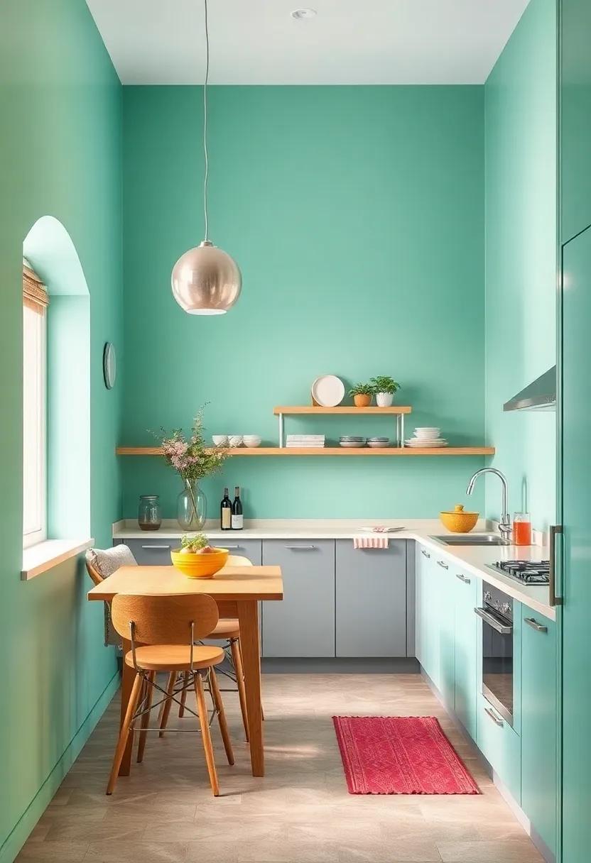 Cool ‌Mint: Keep it fresh and modern with a cool mint green, ⁤perfect ⁤for kitchens ‍that want a lively yet calming​ atmosphere