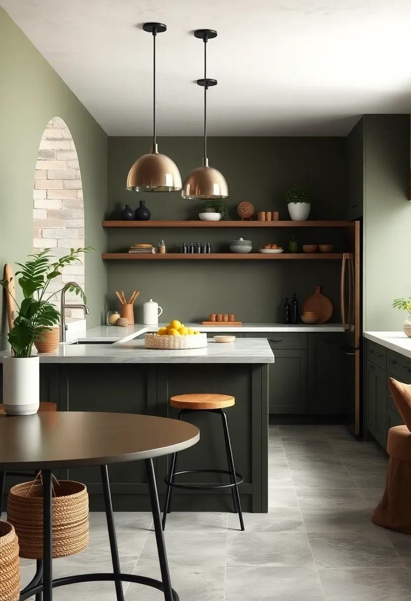Earthy Olive: Deep olive tones bring a grounded feel, connecting your space with ⁣the outdoors and creating an organic look