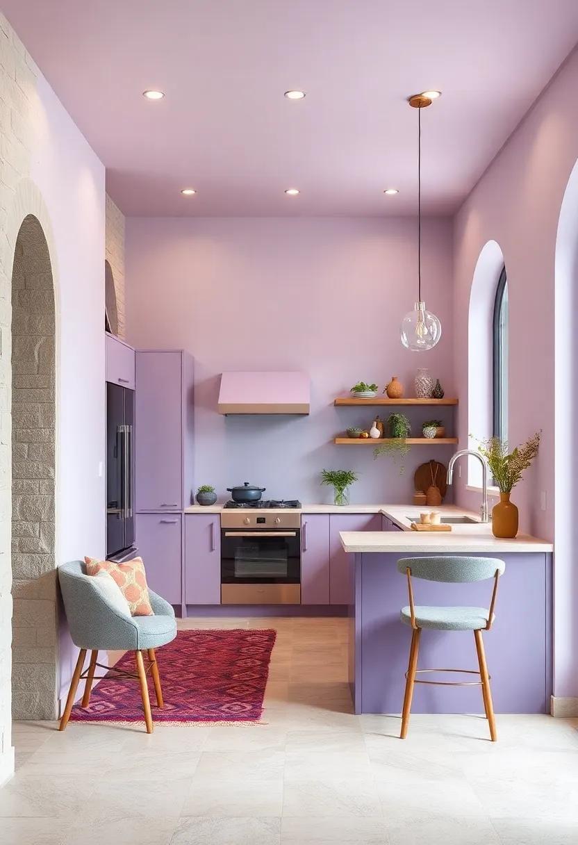 Light ‍Lavender: Give your galley ​kitchen a unique twist with light lavender, promoting a soothing atmosphere while standing out