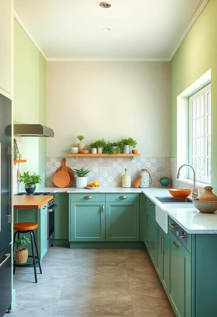Soft Sage Green: Introduce a touch of nature with‍ soft sage green, promoting a refreshing, botanical atmosphere that soothes the senses