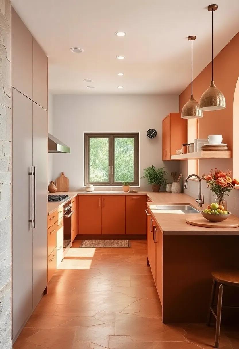 Warm Terracotta: ‌Embrace a rustic vibe with warm terracotta hues that⁤ add a cozy, earthy element to your kitchen design