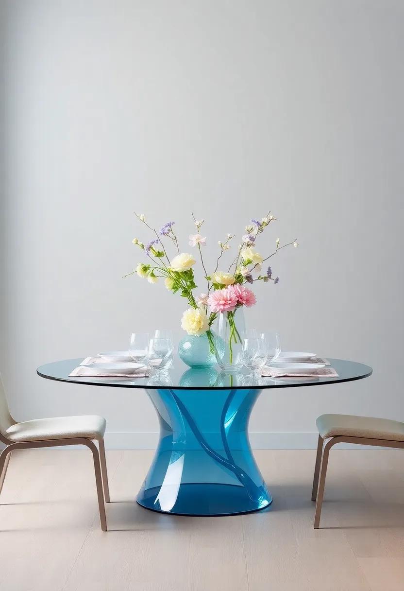 statement Lighting:‌ Hang an eye-catching pendant​ light above ⁤your glass table to‌ create an elegant focal point and enhance the overall ⁤ambiance