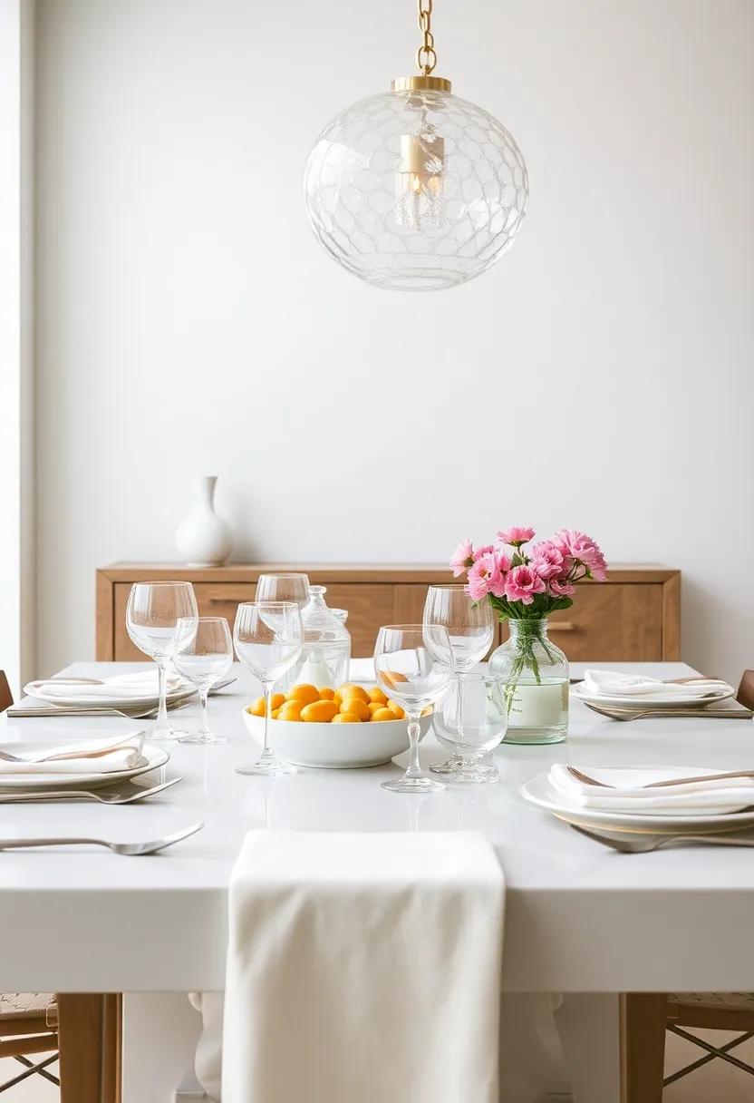 Vintage Charm: Select vintage glassware or heirloom china to adorn your table, blending history with contemporary design
