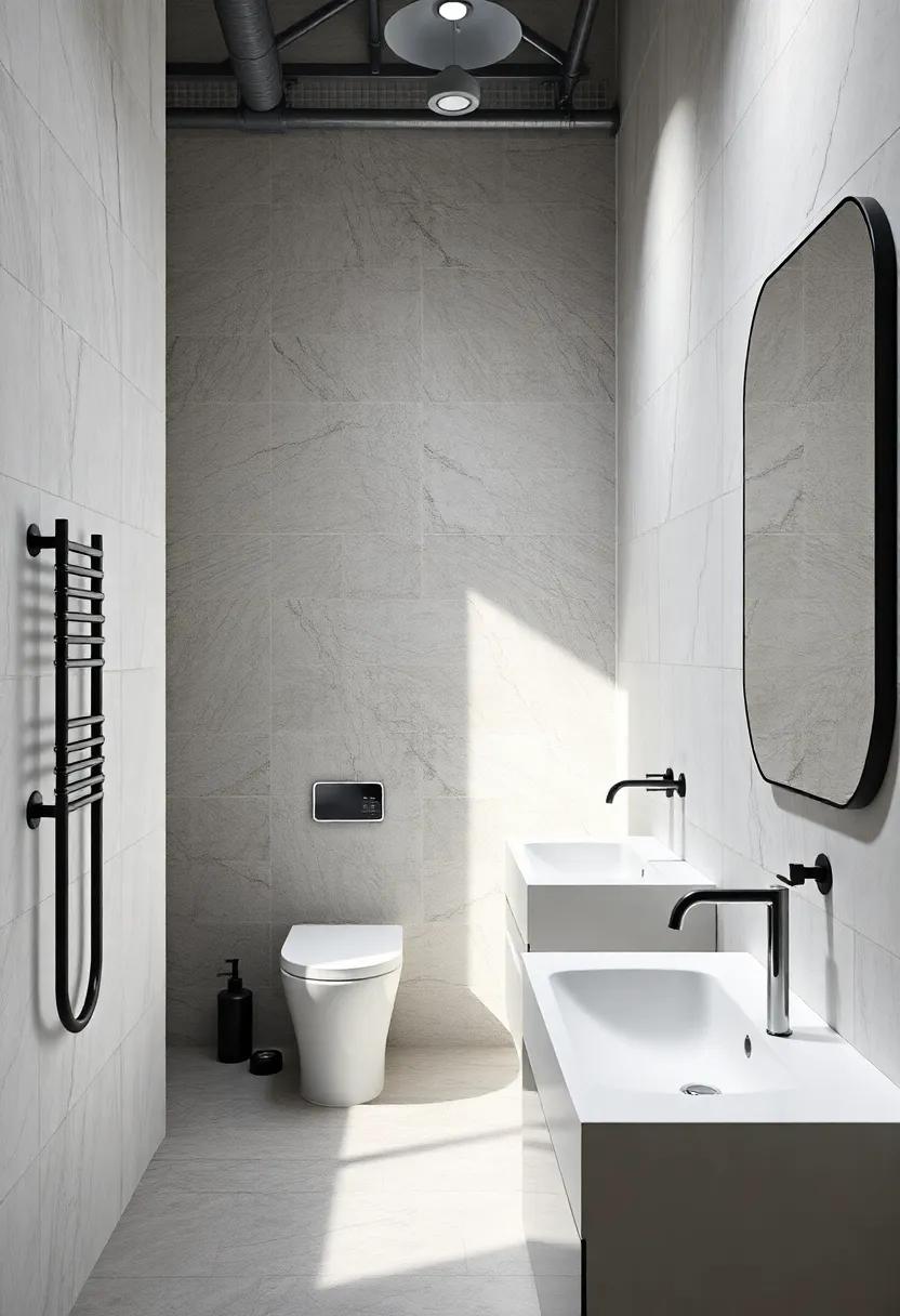 Integrating Technology for a​ Modern Touch in Industrial Bathroom Design