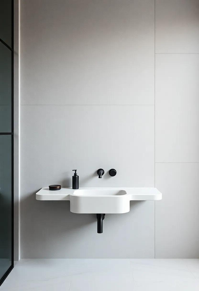 Wall-Mounted Faucets: Opt​ for ⁢wall-mounted faucets to save‍ counter space and‌ create a clean, streamlined ⁤look against tiled ‌walls