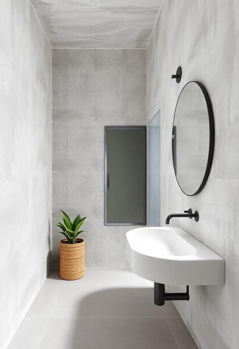 Textured plaster Finishes: experiment with textured plaster finishes to⁢ add ‍dimension ‍and personality, countering the‍ smooth surfaces found in most bathrooms
