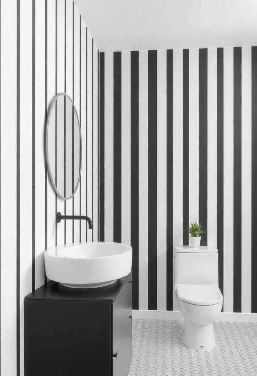 Bold Stripes: Install bold vertical ‍stripes‌ using paint or wallpaper‍ to add height and drama to the room while ‍maintaining an ⁢industrial look