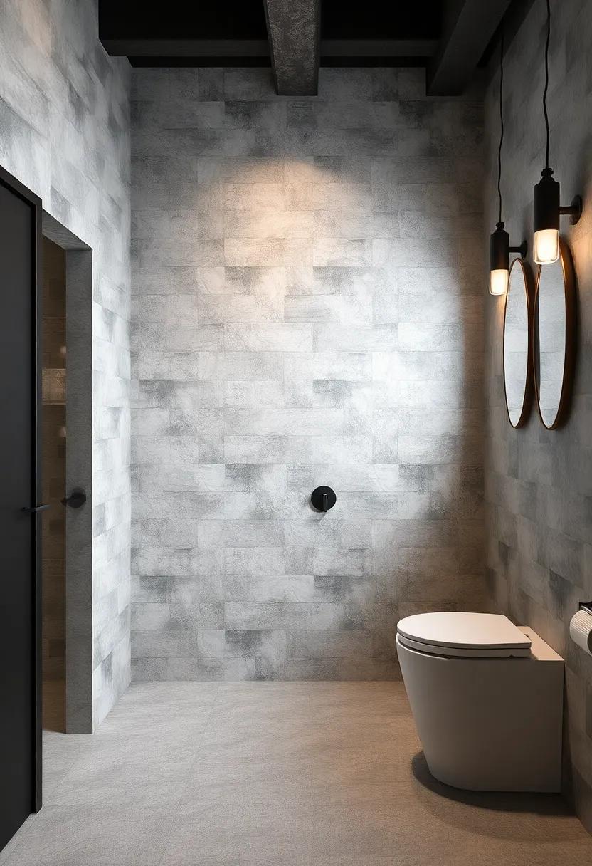 Clad​ with Cement Boards: use cement boards to create textured feature walls that​ hold up well in humid environments while emphasizing an industrial style