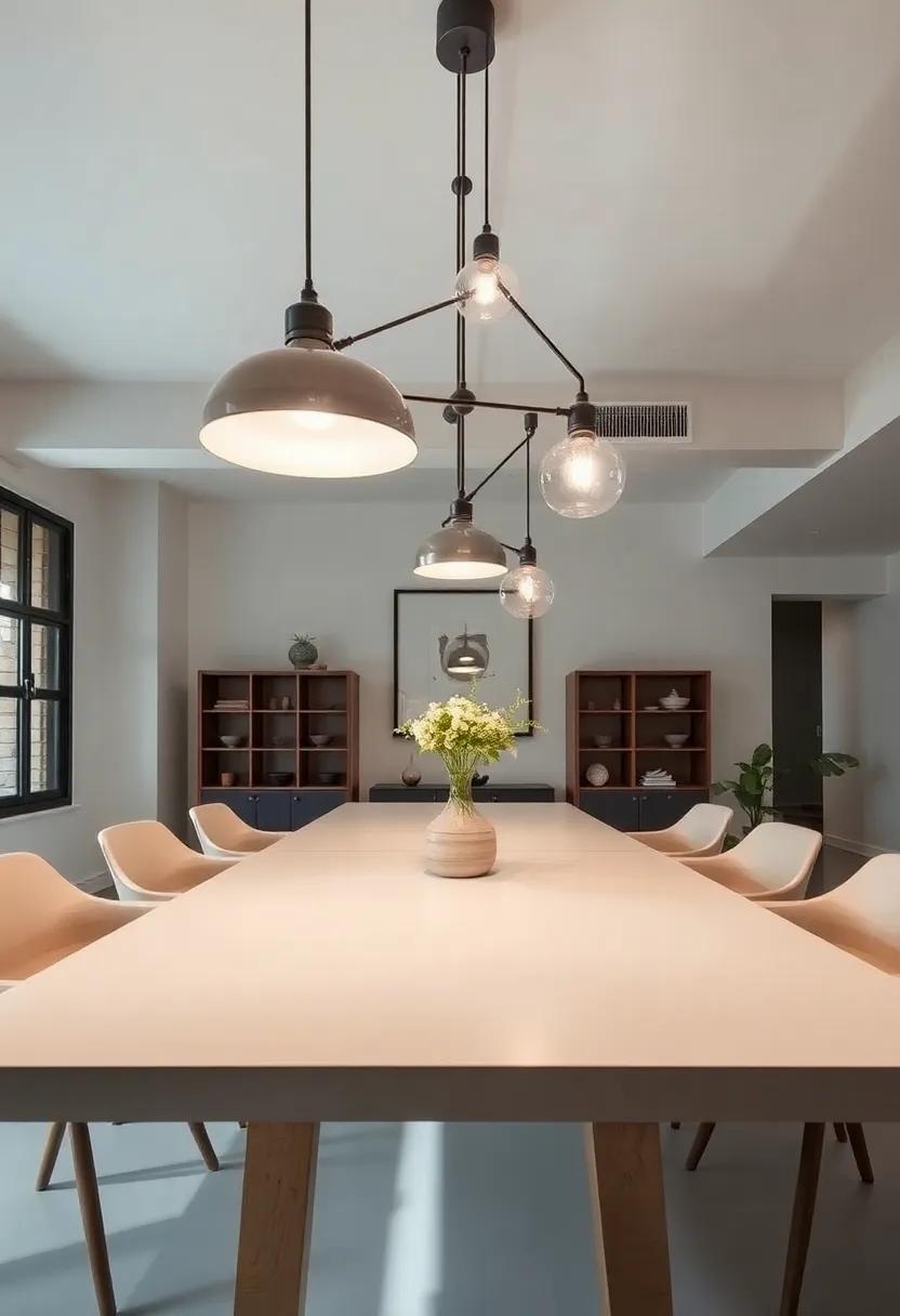 Choose Bold Lighting: install‍ oversized pendant lights or quirky chandeliers that serve as focal points while enhancing the industrial​ feel