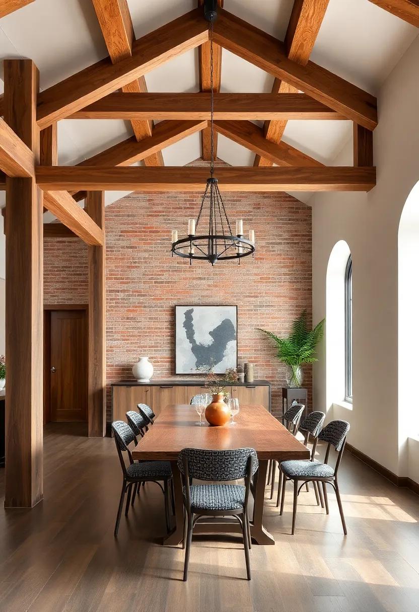 Embrace Exposed Beams: Highlight the architectural beauty of your space by leaving wooden or ‍metal beams visible, ⁣adding character to your dining area