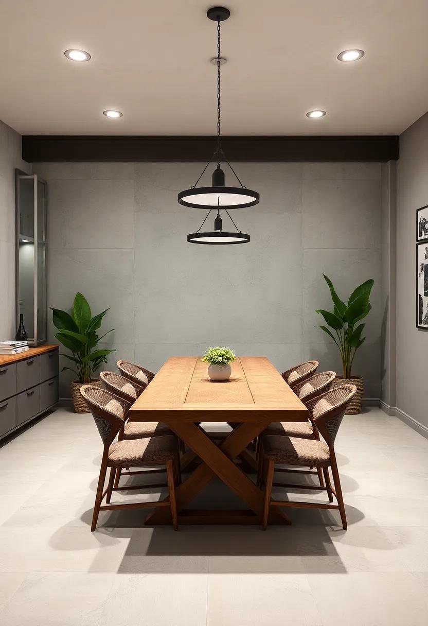 incorporate Raw Materials: Utilize materials like concrete, reclaimed wood, and steel for furniture and decor to celebrate the authenticity of industrial design