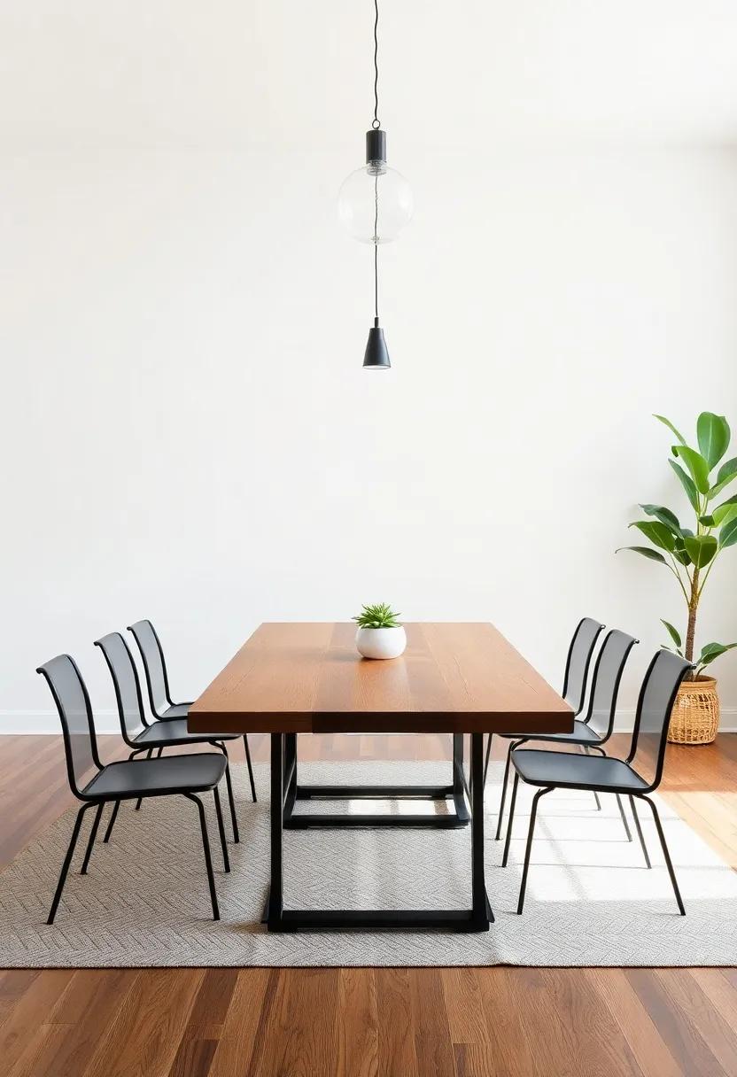 Invest in a Statement ‍Table: Select a unique dining table made of distressed wood or a metal frame that⁢ draws the eye and becomes the focal point of the room