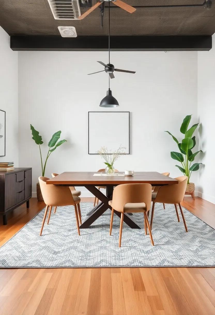 Use Area Rugs Strategically: Anchor ⁤your dining area with a⁤ large,textured ⁢rug ​that ⁣adds warmth and defines the space within an open floor plan