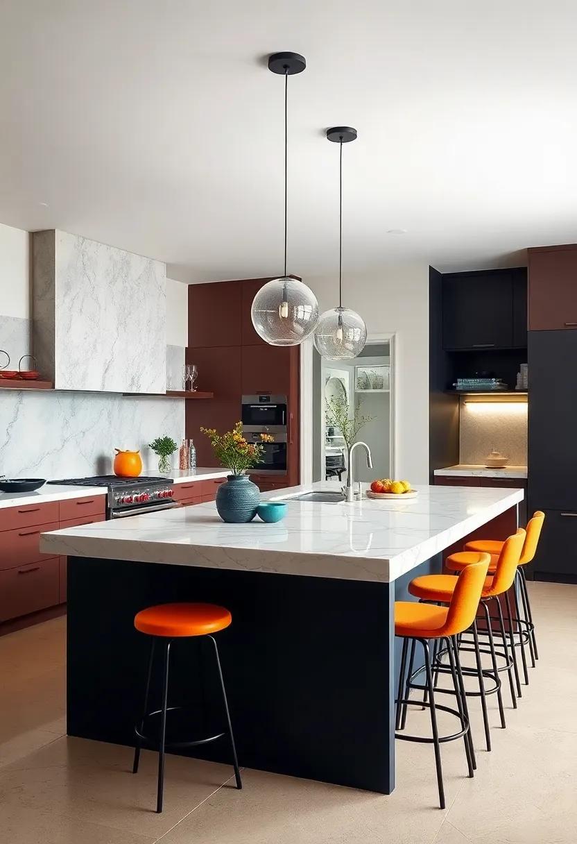 Creating ‌Colorful statement Pieces With Bold ⁢Kitchen ⁢Island‍ Designs