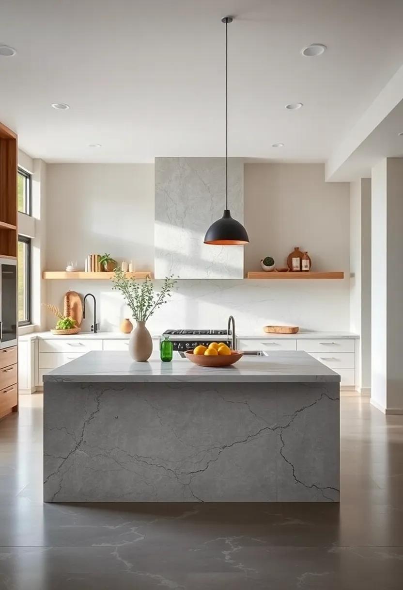 Inviting​ nature Indoors ⁢With Natural Elements ‌in Kitchen Island Designs