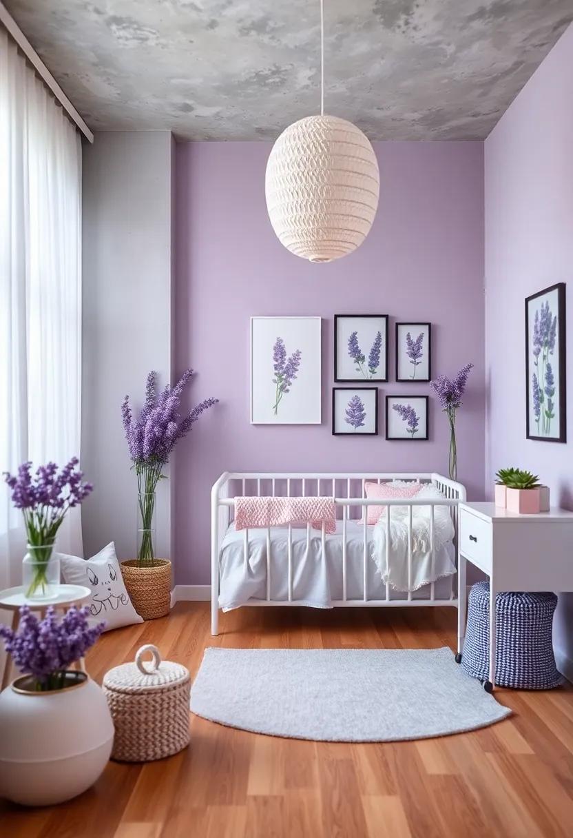 Artful displays: Curating Sweet Lavender-Themed Artwork and Photos