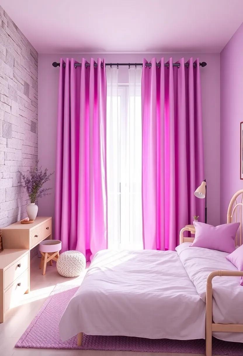 Lavender⁣ Curtains: Blending Light and Privacy for a Cozy ‌Atmosphere