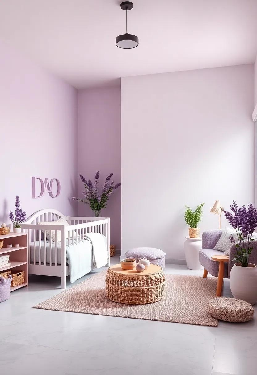 Lavender-Themed Family Corner: ‍A Special Space for Bonding Moments