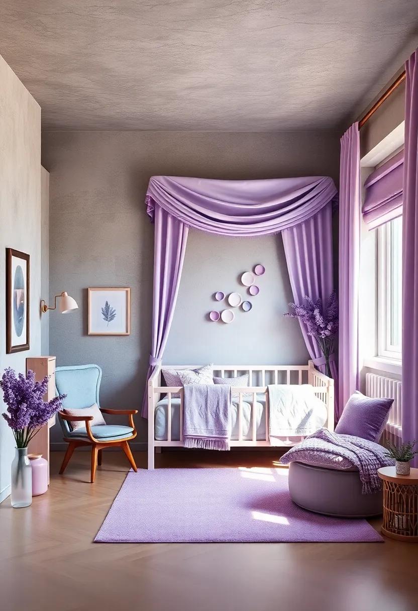 Unique Borders and Trims: Adding Character with ​Lavender Accents in Decor