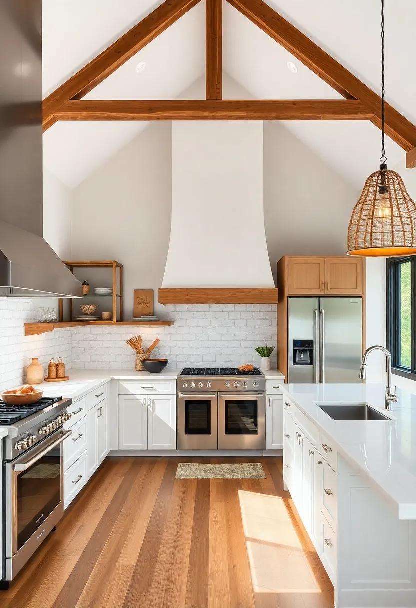 Gourmet Kitchen Delight: A chef’s​ paradise nestled​ in‌ a ⁢barn-inspired design‌ featuring high-end appliances ⁤and ample⁤ space for culinary creations