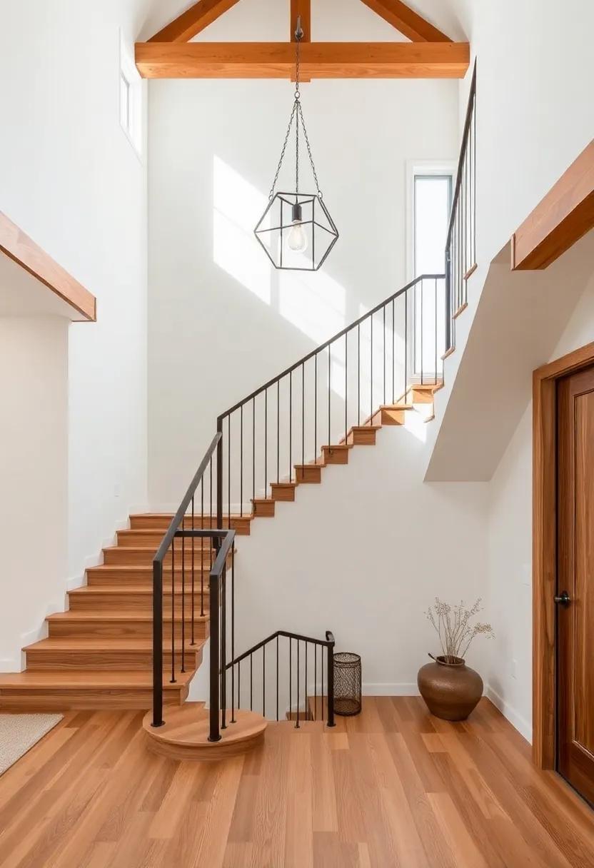 Unique ⁣Staircases: ⁤Explore stunning staircase ​designs ‍that ⁢serve as conversation starters while ​maintaining the barn's ⁣rustic ‌charm