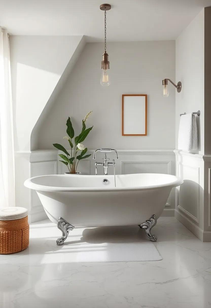 embrace‍ the ⁤Elegance of Clawfoot Tubs: Nothing screams vintage luxury quite like a freestanding clawfoot bathtub, inviting relaxation and ⁣indulgence