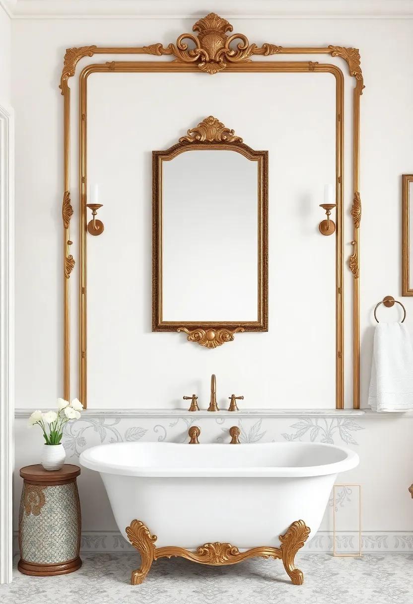 Frame Your Mirrors with Style: Choose a ‌large, decorative mirror ⁣with an antique finish to open up the space ⁣while ⁢maintaining elegance