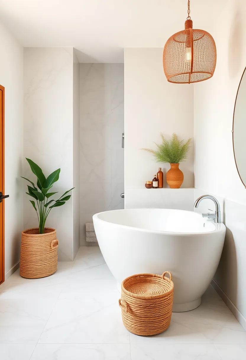Integrate Woven Elements: Use rattan ⁢or wicker items,such as baskets ⁣or storage​ bins,to add texture and break up harder surfaces