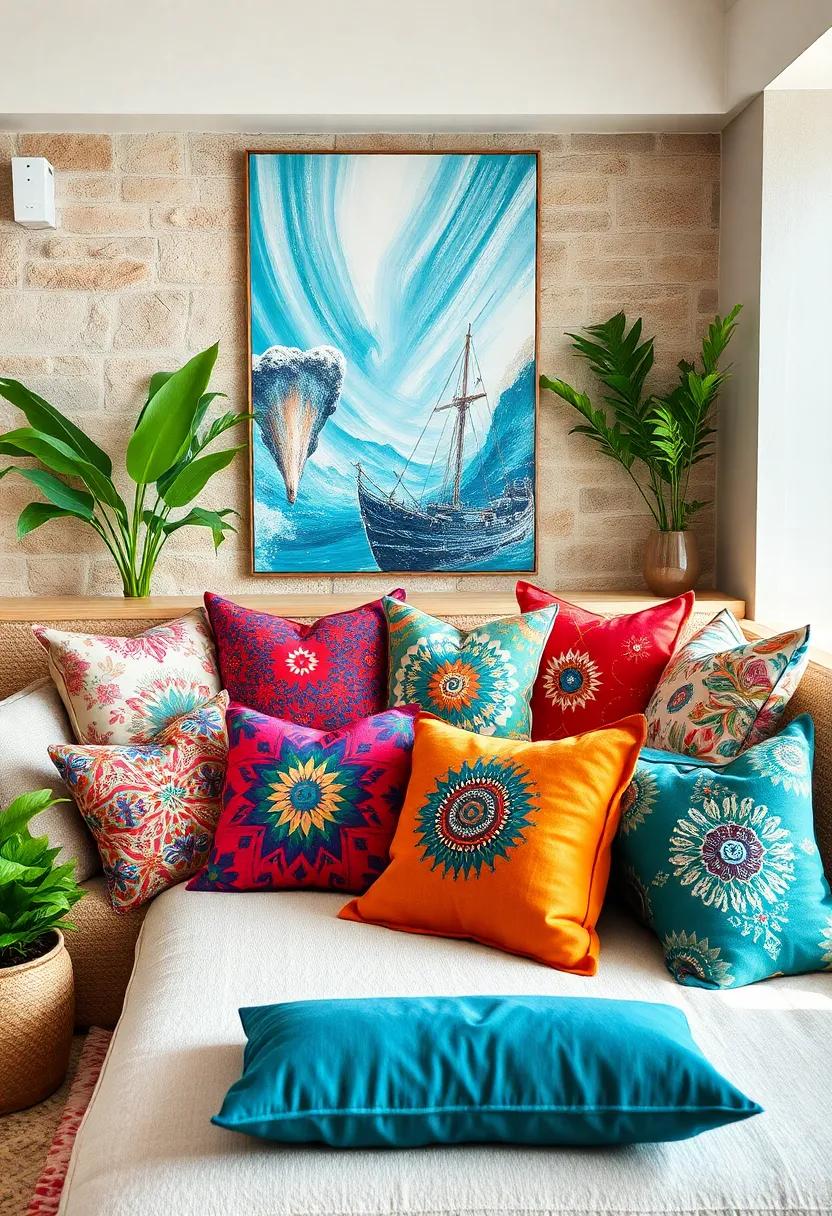 Colorful Throw⁣ Pillows:⁤ add ​a variety of colorful throw⁣ pillows with diverse patterns to your sofa ⁣or bed to enhance comfort and ‌visual interest