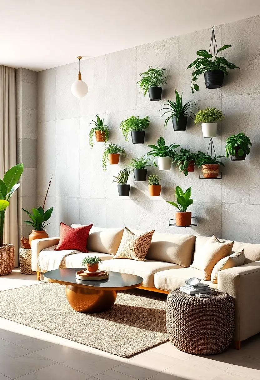 Floating Plants: Use wall-mounted planters‍ to create a living wall ⁤and bring greenery ⁤into your⁤ décor without occupying floor space