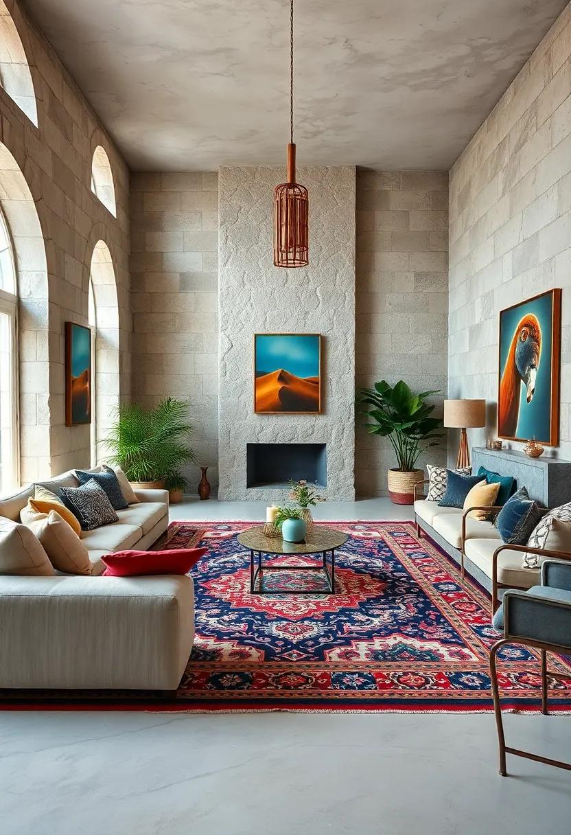 Statement Rugs: Invest in a‍ large, ornate area rug that serves as a focal point for your living space, helping to define different areas​ and adding depth