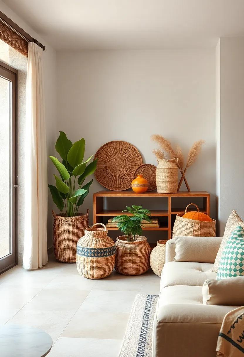 Woven Baskets:​ utilize ⁣decorative wicker baskets for‌ both storage and style, adding organization while keeping your space feeling airy