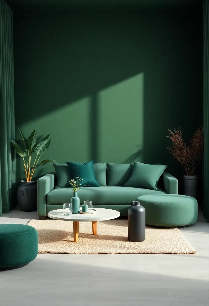 Embrace the Allure of Dark Green: A Timeless Choice for Home Decor