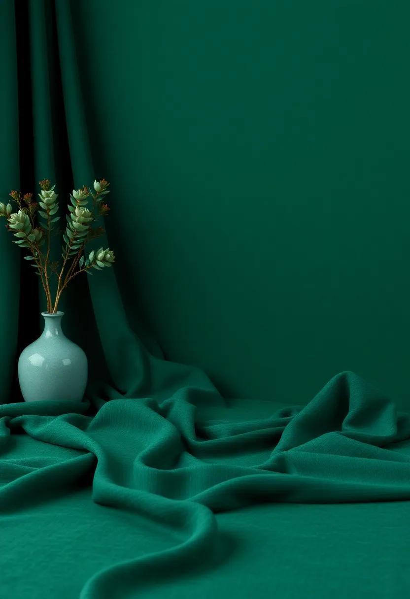 Inviting Comfort: The soft Touch of luxurious Dark Green Fabrics