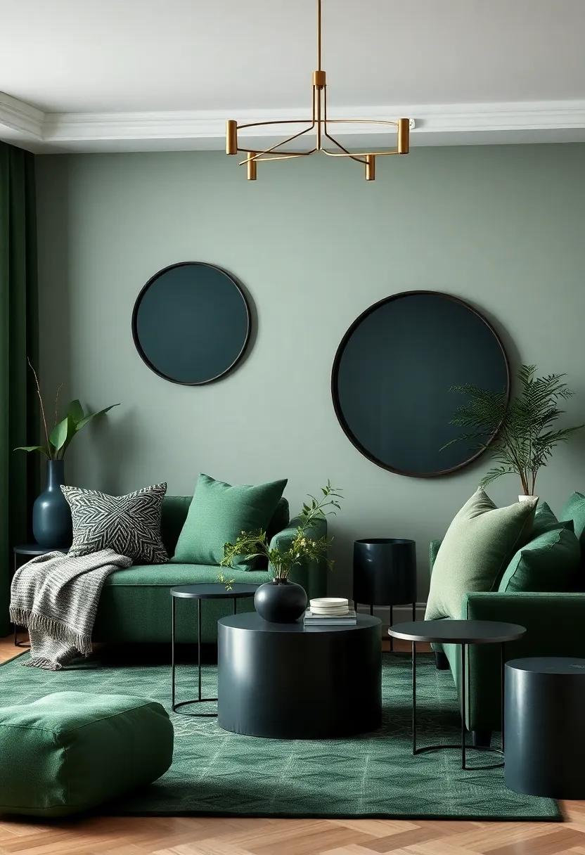 Creating Focal‍ Points: Dark ‍Green Decor that Draws ‌the Eye and Inspires
