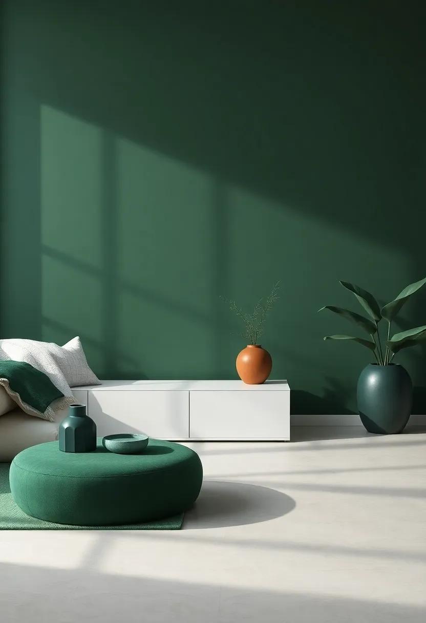 Creating a Serene ‍Atmosphere: The Psychological Benefits of Dark Green