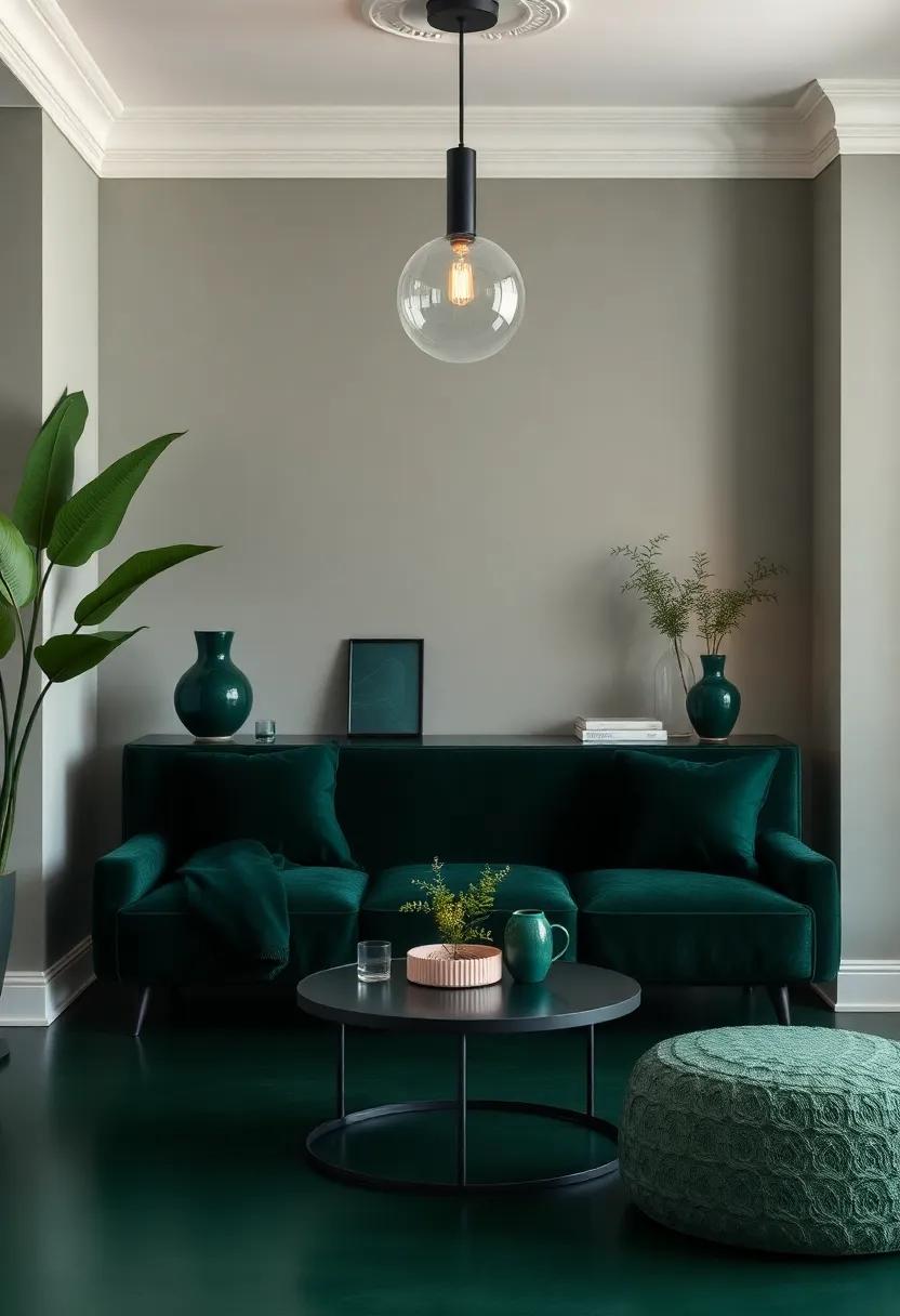 Elegant Lighting: Illuminating Spaces ‌with Dark Green Fixtures